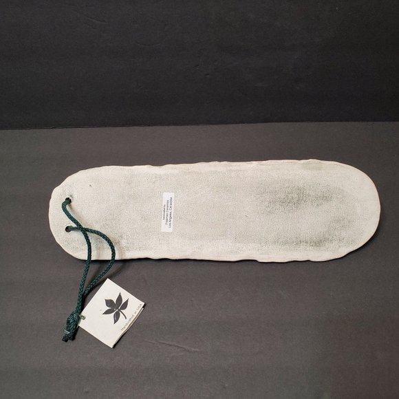 Freeman Ceramics Wall Vase, Hand Crafted Leaf Imprinted USA, Ellen Freeman NEW - Picture 8 of 11